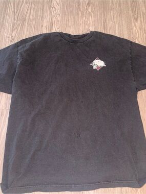 Metal Mulisha Black Short Sleeve Tee with Small Chest Skull Graphic